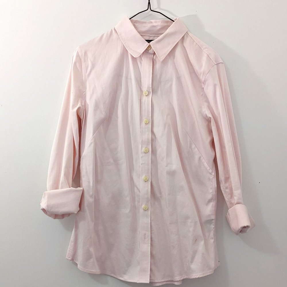 Banana Republic Wrinkle Free Pink Shirt Button-up